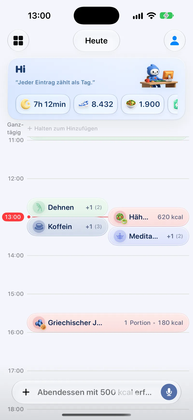 Spracheingabe, aus der drei Gewohnheiten werden