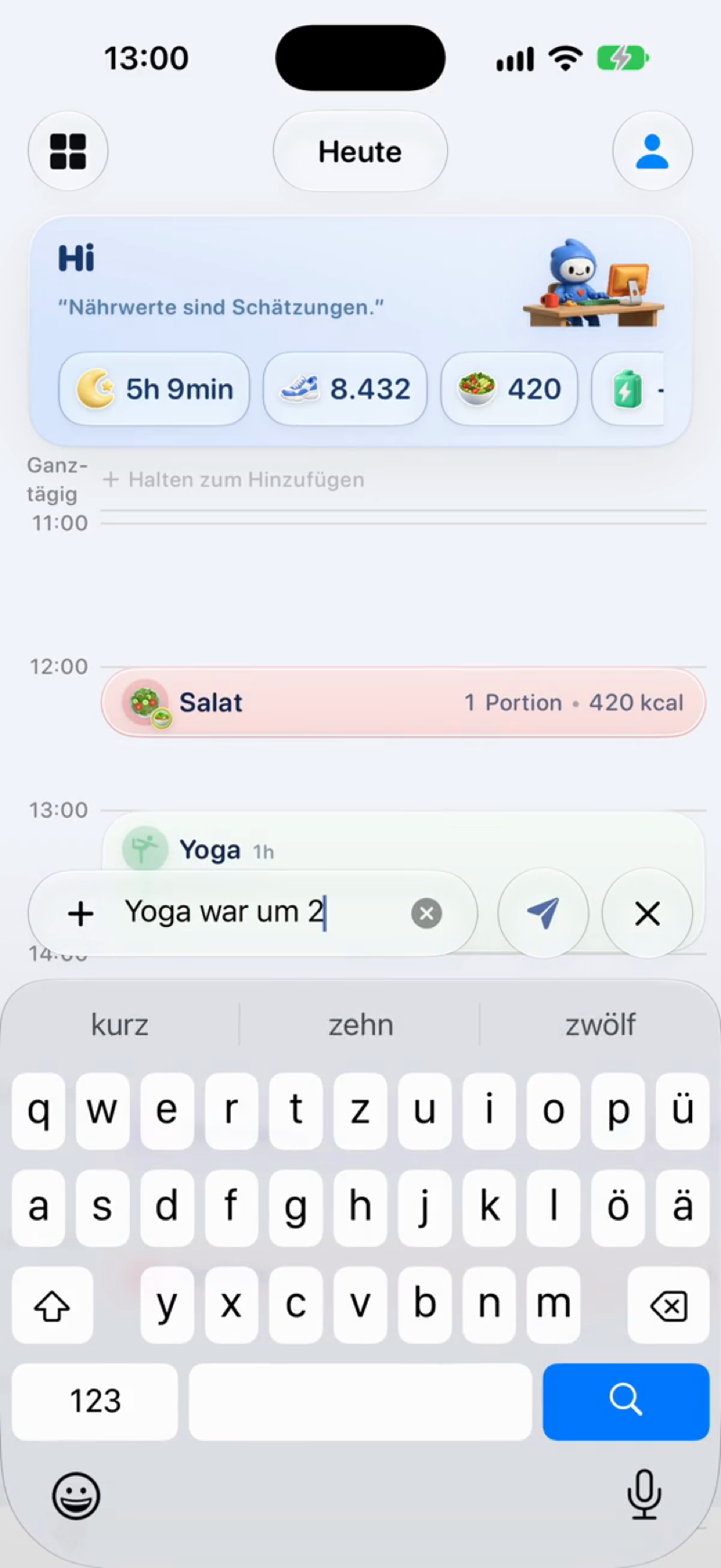 Gewohnheiten automatisch tracken in Lopie mit Sprach-, Foto- und Text-Logging