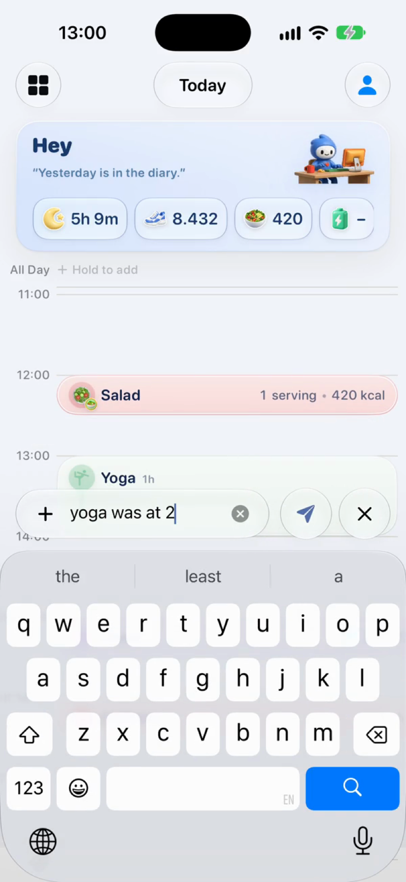 Track habits automatically in Lopie with voice, photo, and text logging