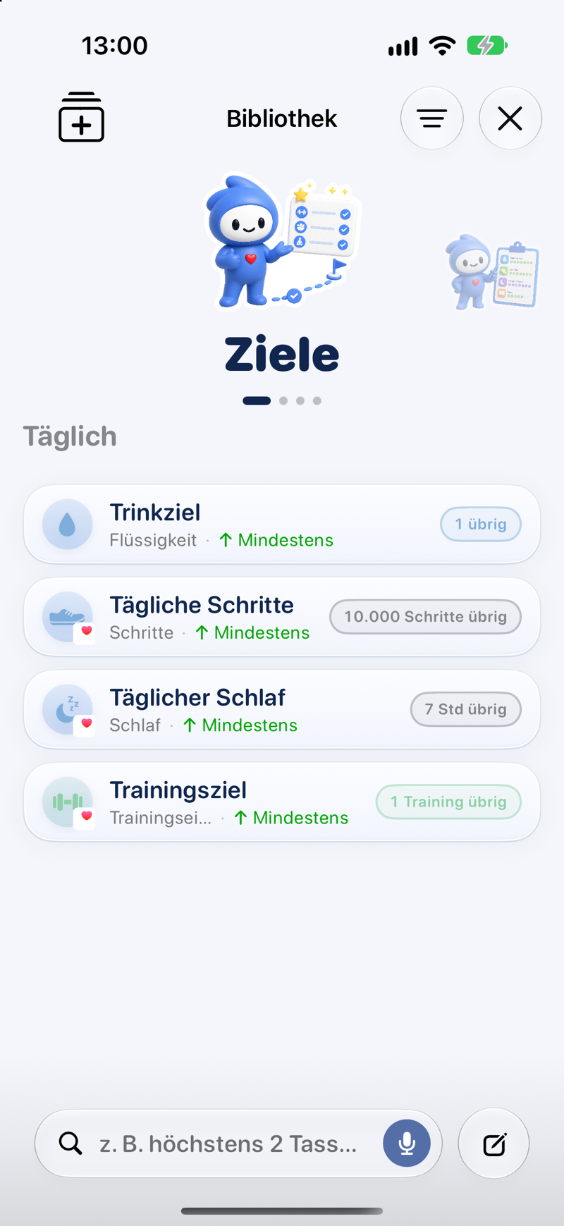 Habit Tracker mit Serien in Lopie mit Beats und Serien-Fortschritt